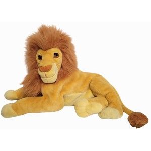 Disney Vintage 90's Mattel Lion King Adult Simba Laying Down Plush Arcotoys  24"